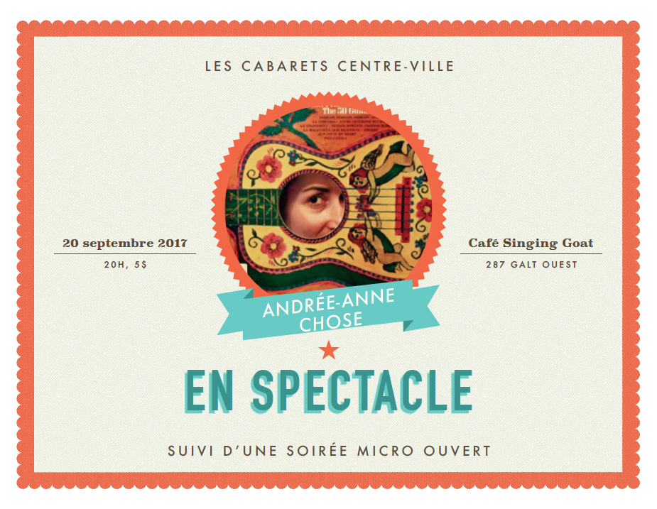Andrée-Anne Chose en spectacle